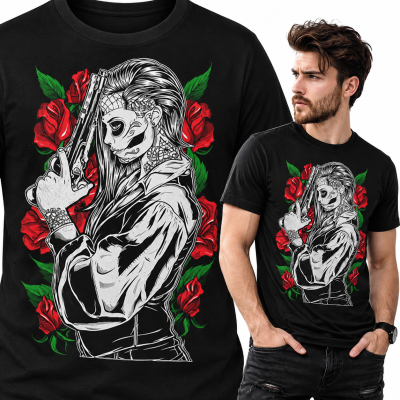 KOSZULKA HORROR GANGSTER GIRL